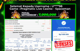 JACKPOT MAIN SPACEMAN 09 OKTOBER 2025