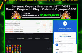 JACKPOT GATES OF OLYMPUS 1000 27 DESEMBER 2025