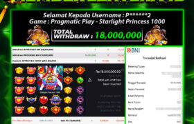 JACKPOT STARLIGHT PRINCESS 1000 20 DESEMBER 2025