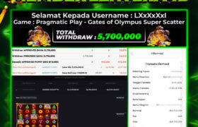 JACKPOT GATES OF OLYMPUS SUPER SCATTER 21 JANUARI 2025