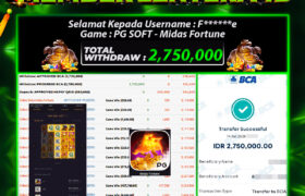 JACKPOT MIDAS FORTUNE 14 JANUARI 2026