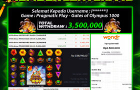 JACKPOT GATES OF OLYMPUS 1000 12 JANUARI 2026