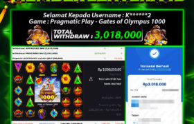 JACKPOT GATES OF OLYMPUS 1000 16 JANUARI 2026