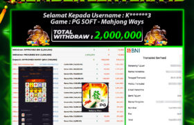 JACKPOT MAHJONG WAYS 26 JANUARI 2026