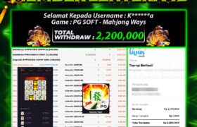 JACKPOT MAHJONG WAYS 08 JANUARI 2026