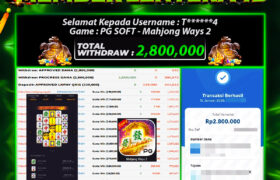 JACKPOT MAHJONG WAYS 2 12 JANUARI 2026